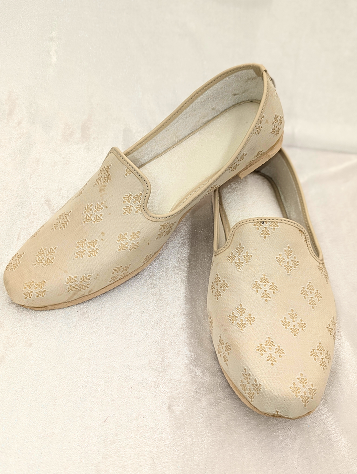 Cream Gold Men's Jutti