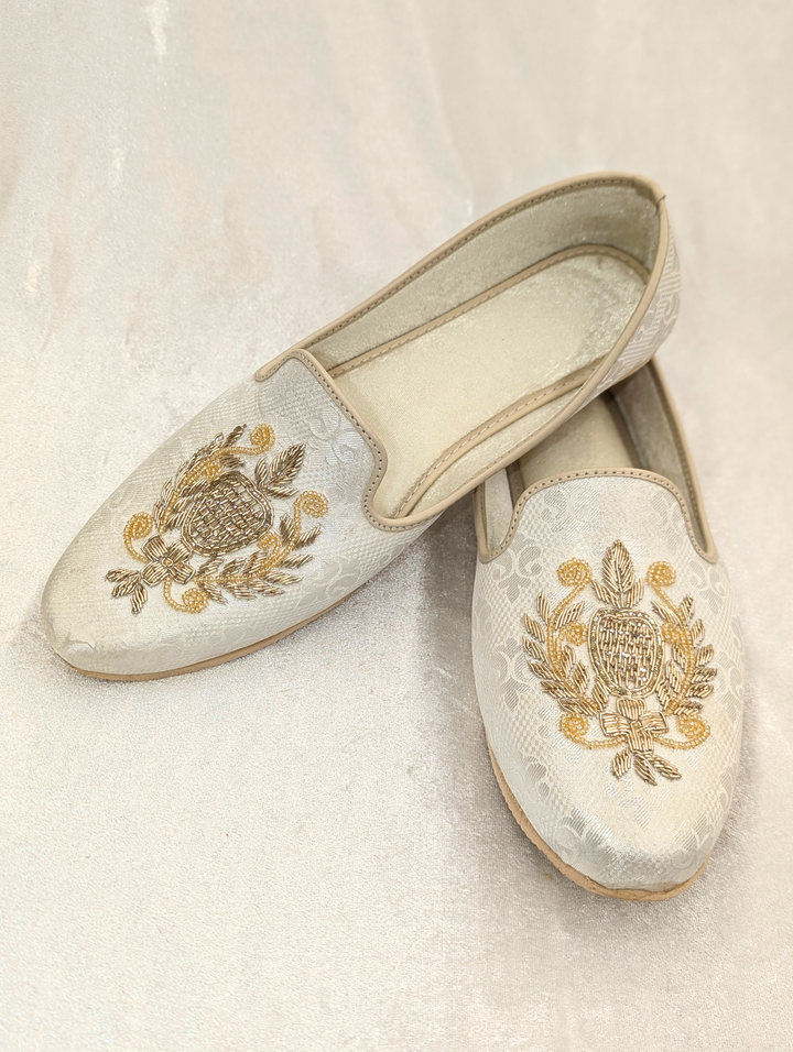 White Gold Men's Jutti