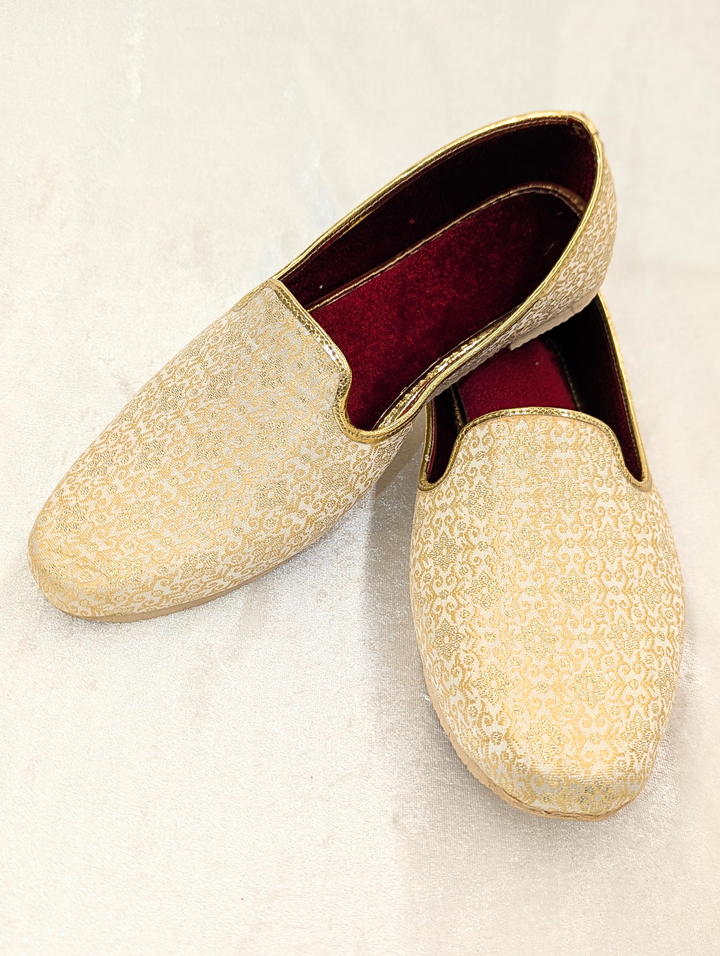 Cream Gold Men's Jutti