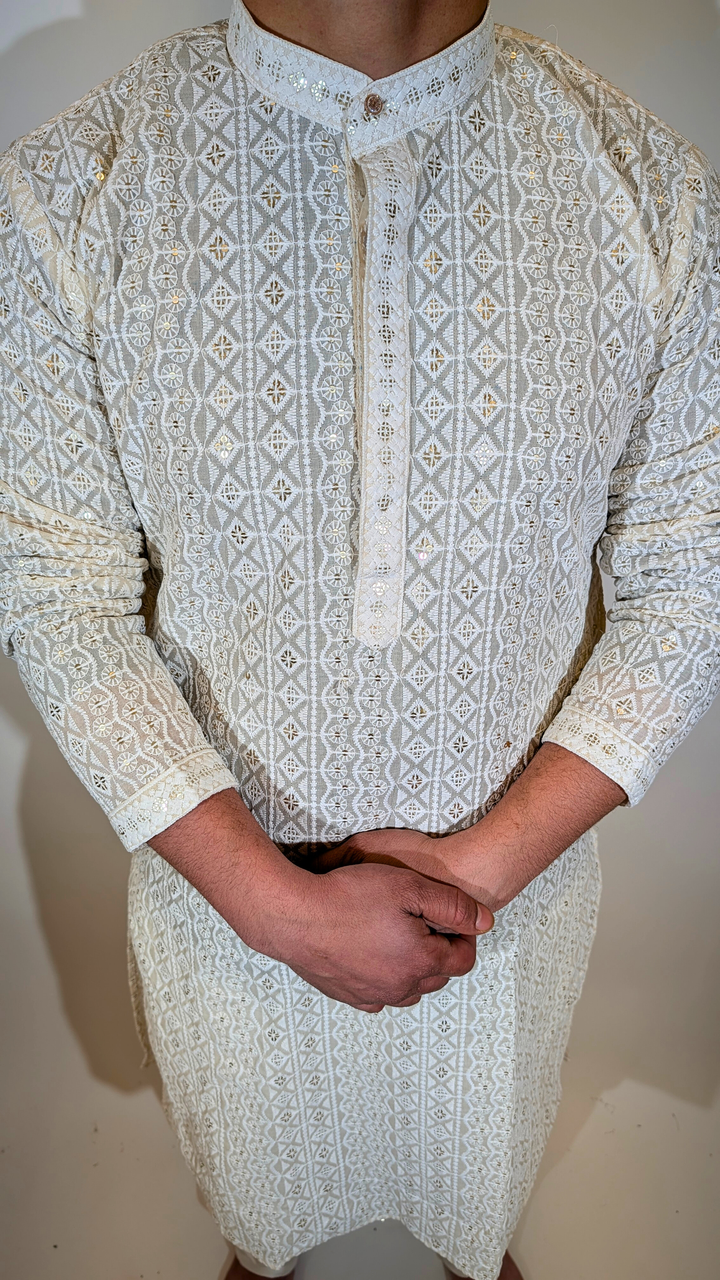 Cream Kurta
