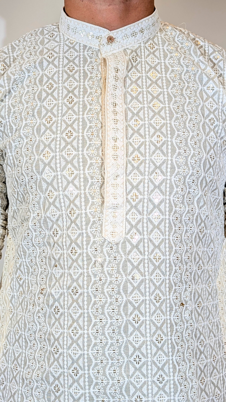 Cream Kurta