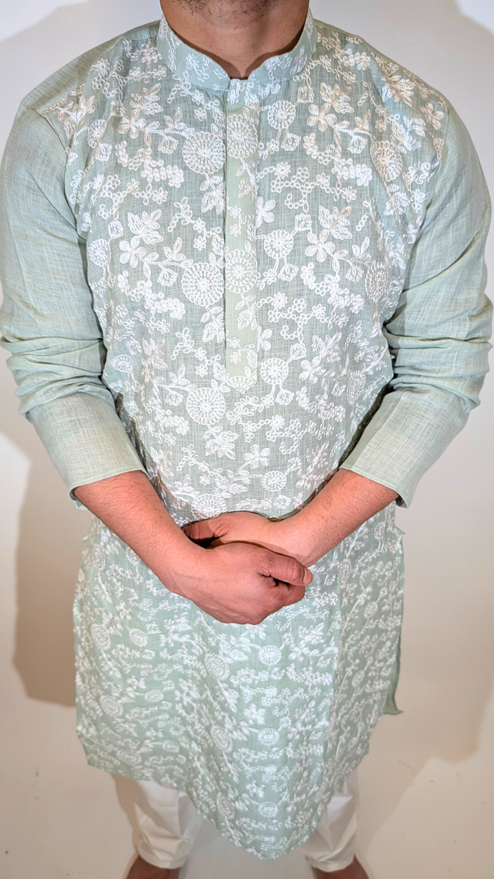 Light Seafoam Kurta