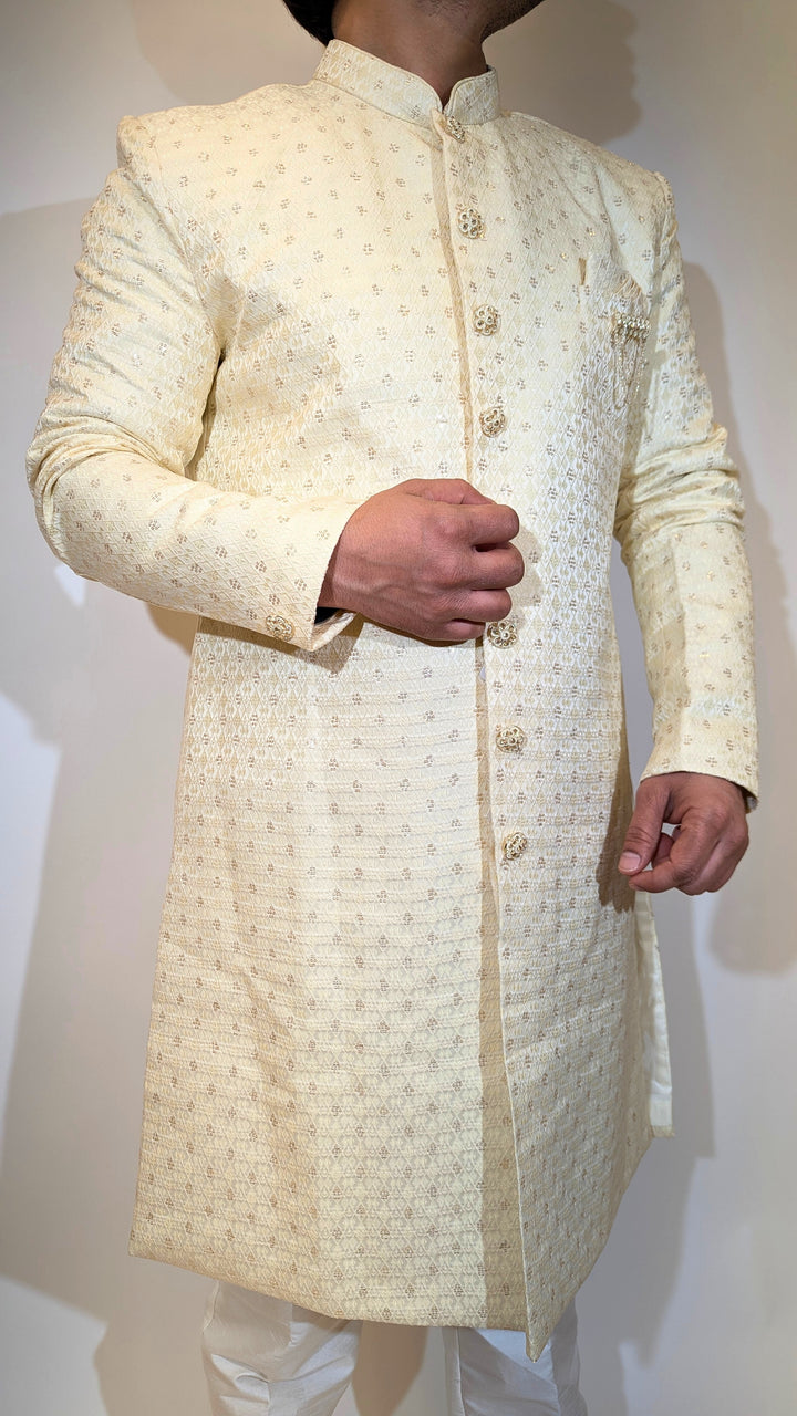 Light Yellow Sherwani