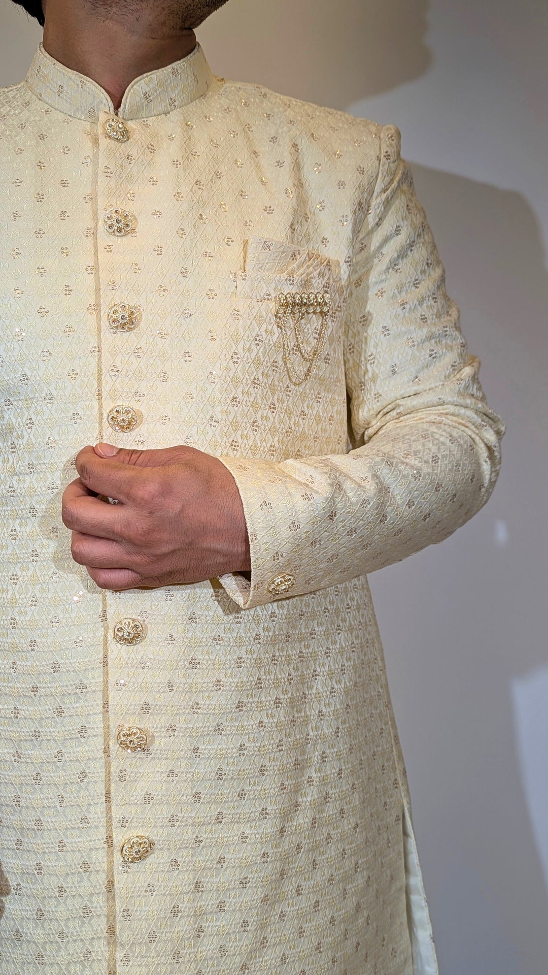 Light Yellow Sherwani