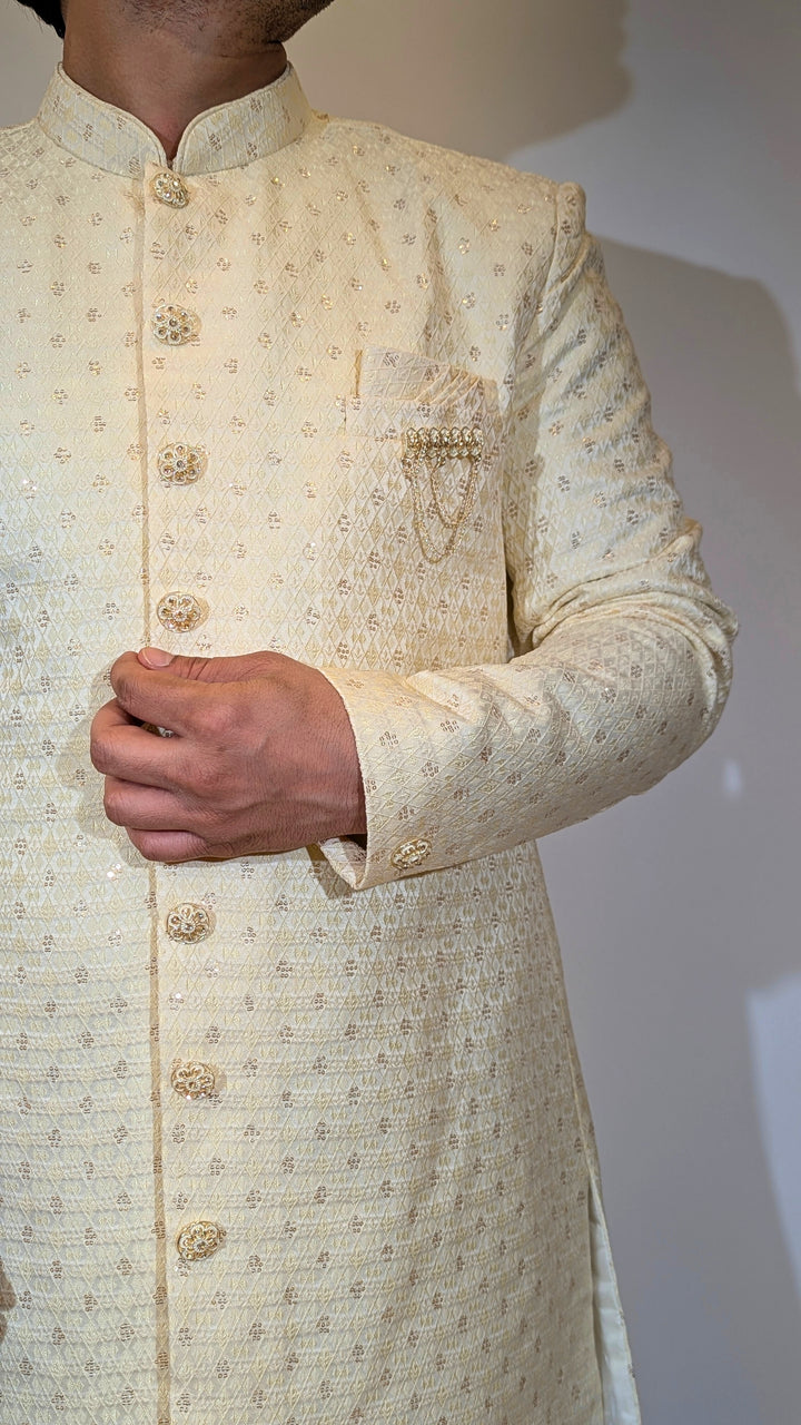 Light Yellow Sherwani