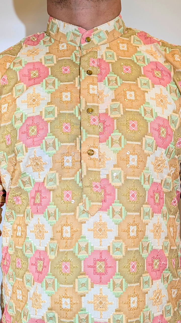 Multicolor Sequence Kurta