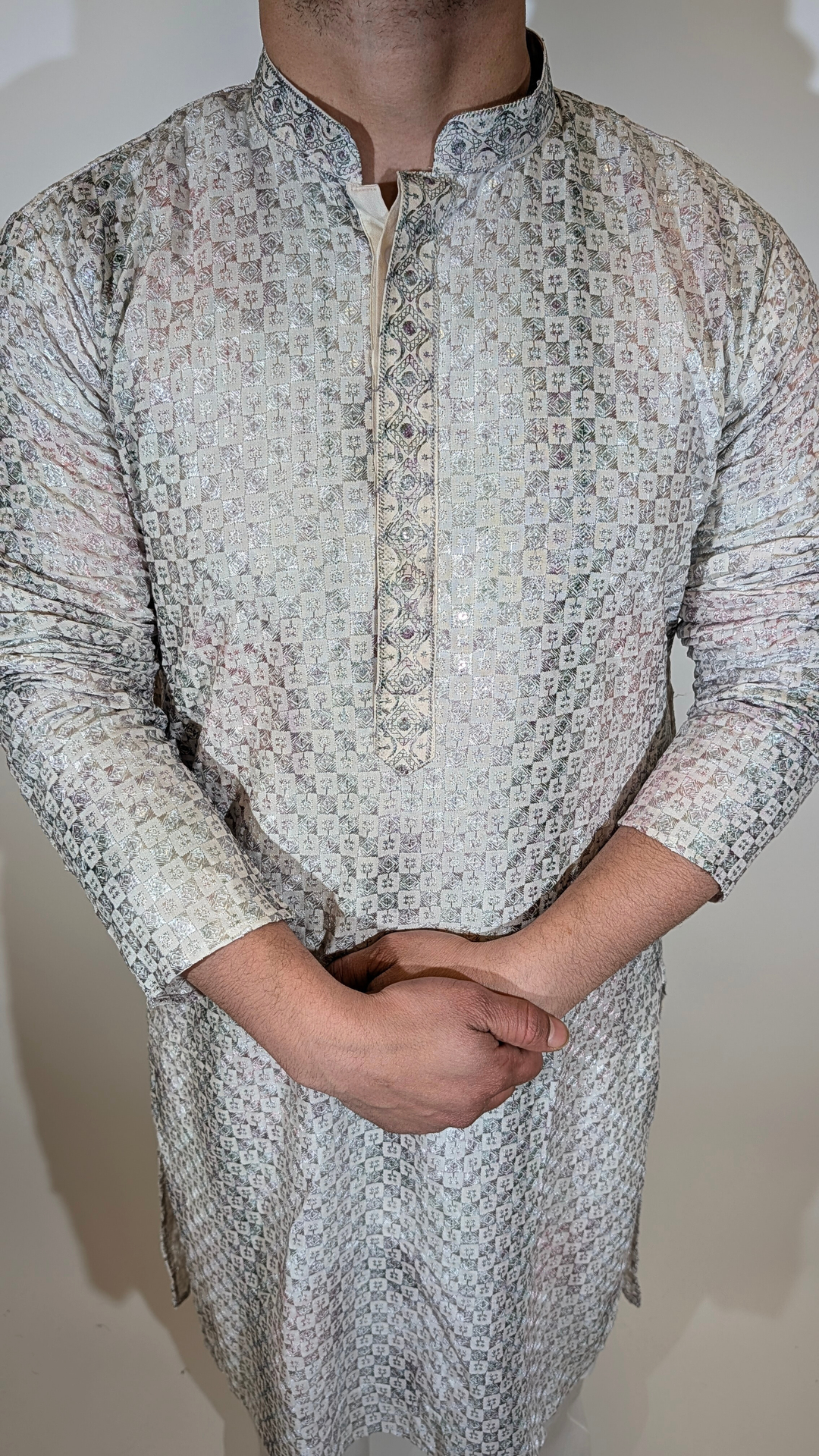 Light Multicolor Sequence Kurta