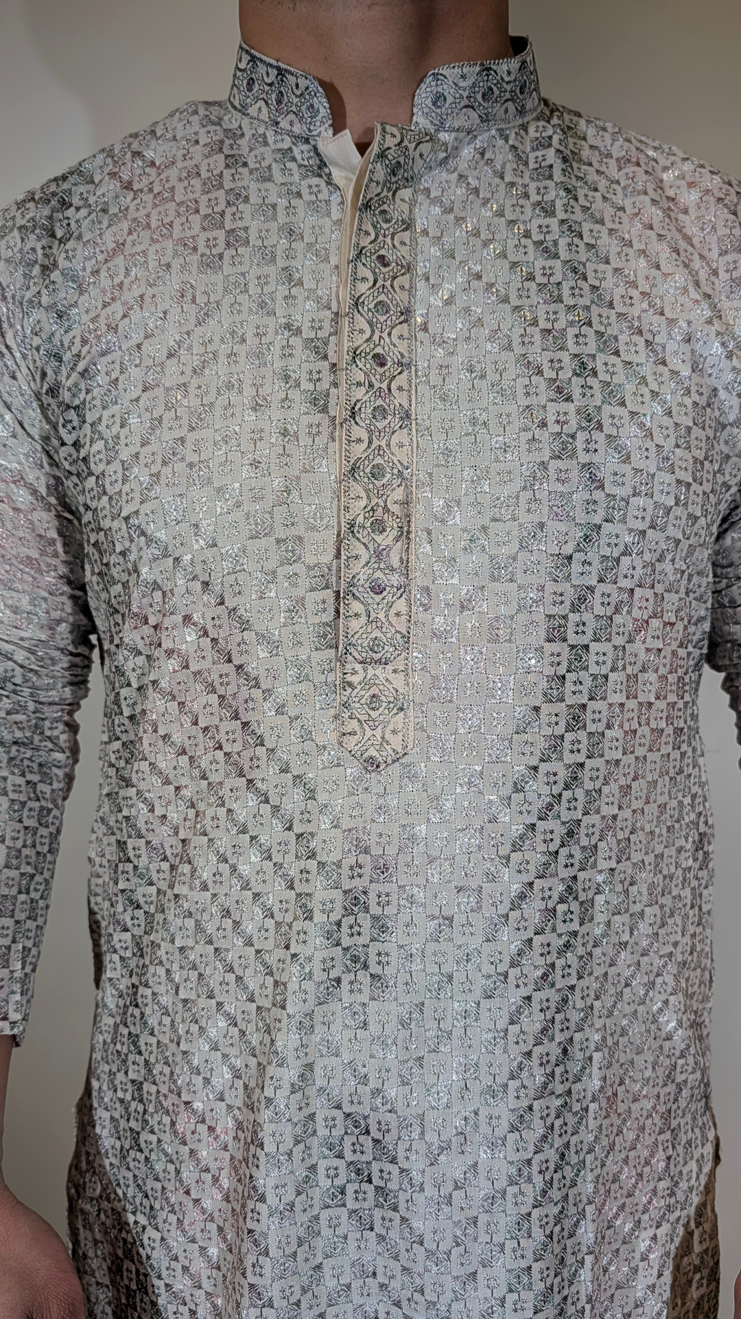 Light Multicolor Sequence Kurta