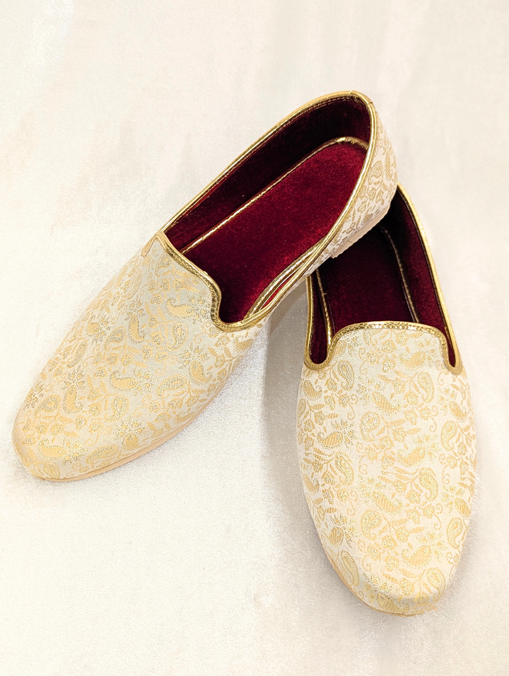 Cream Gold Men's Jutti