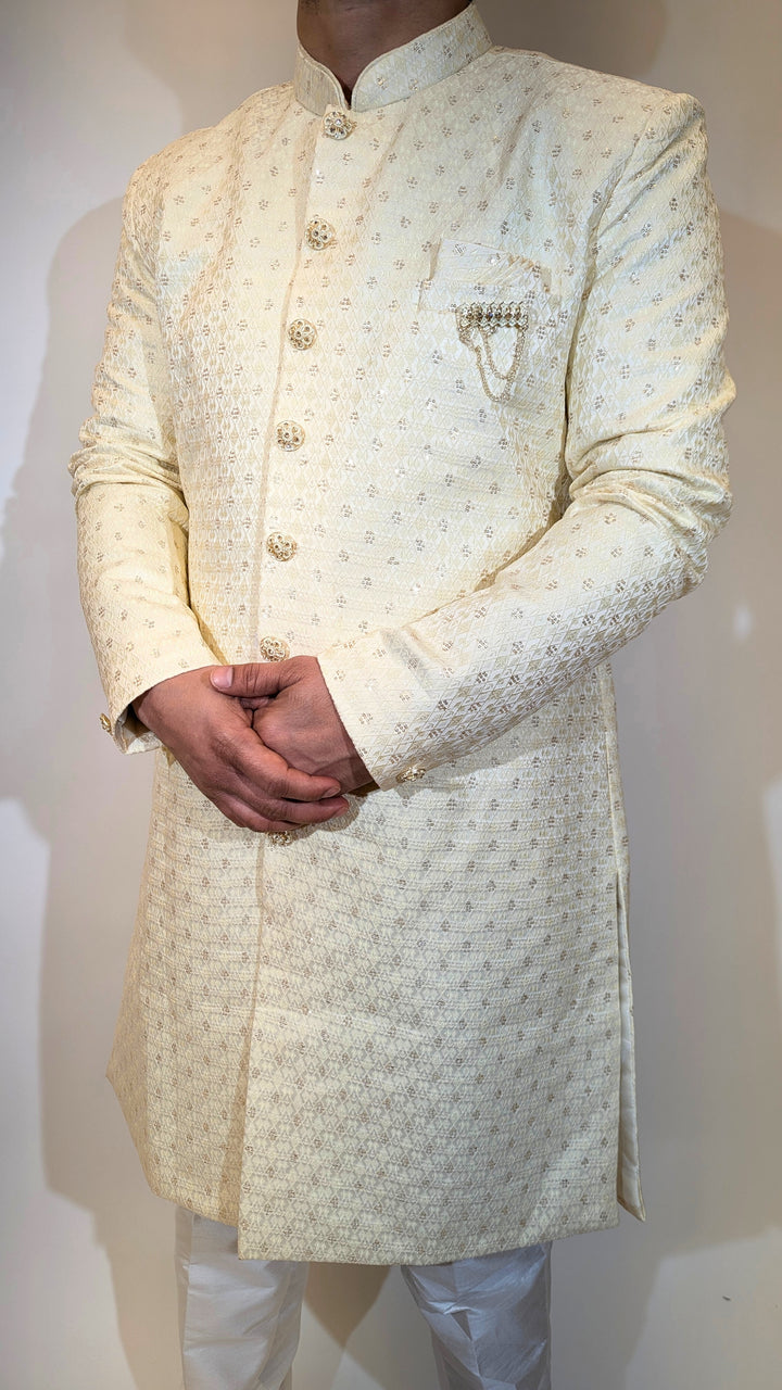Light Yellow Sherwani