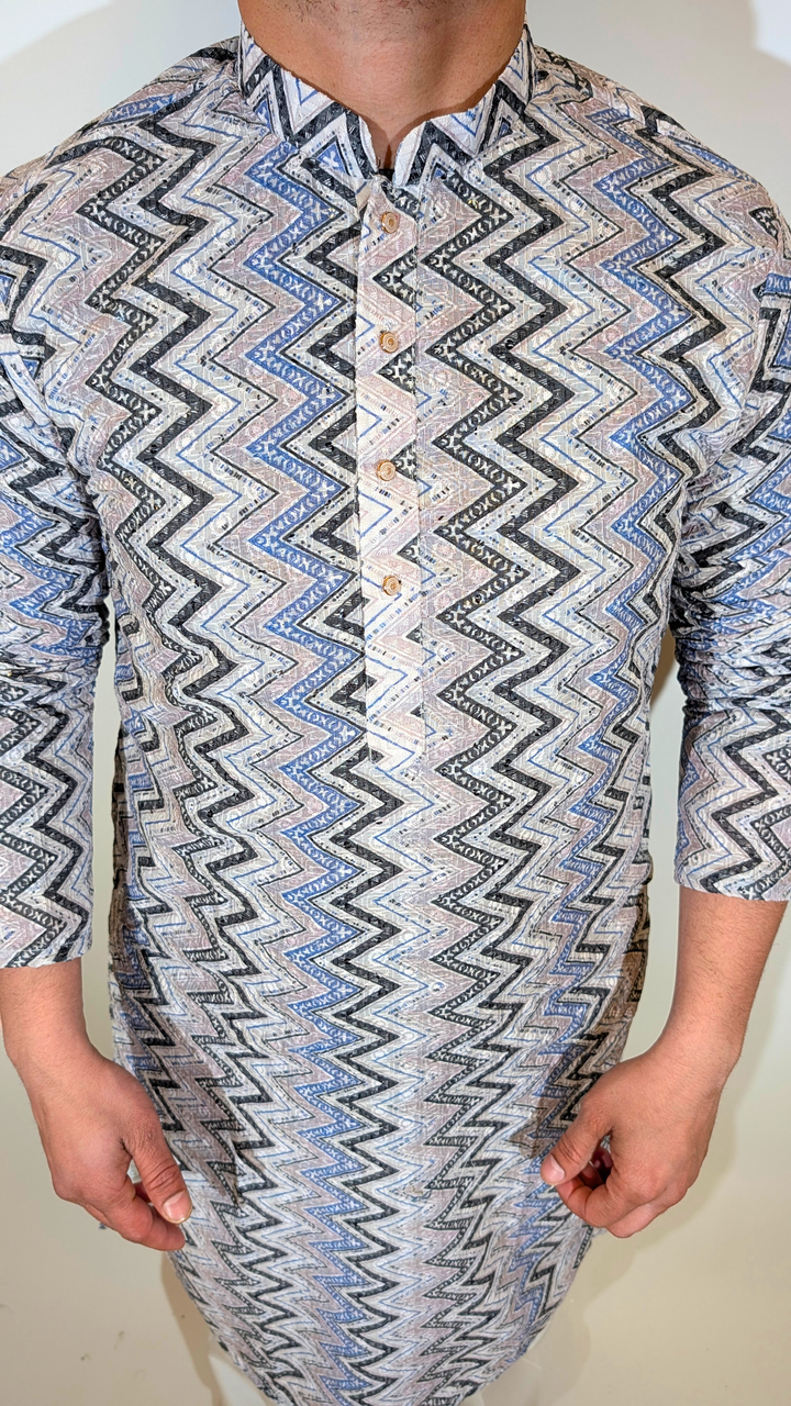 Multi-Color Sequence Kurta