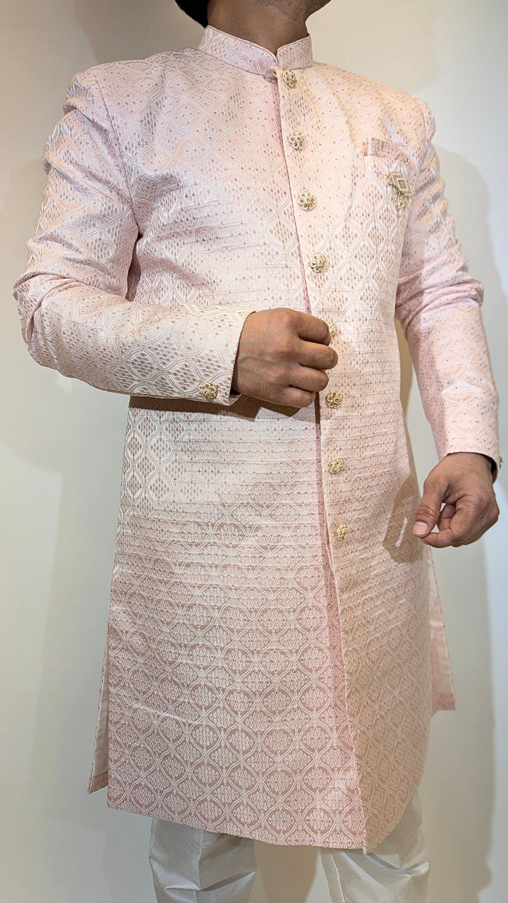 Pink Sherwani