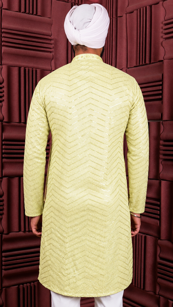 Mint Green Sequence Kurta