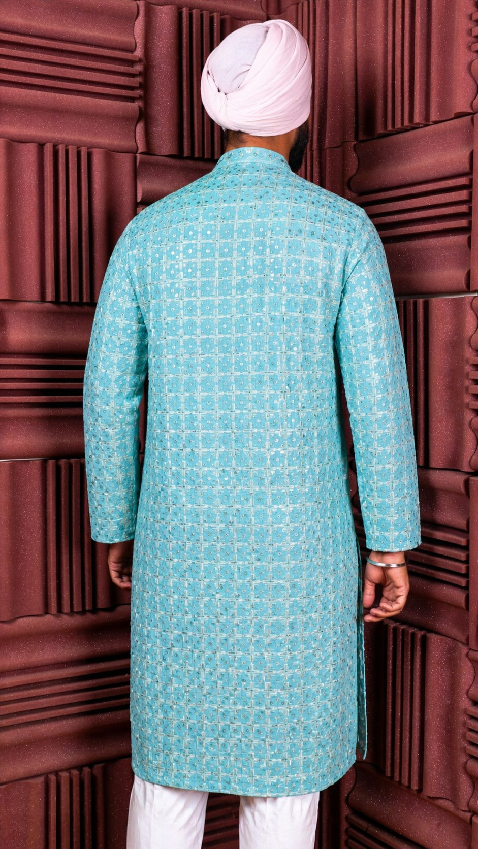 Light Blue Sequence Kurta
