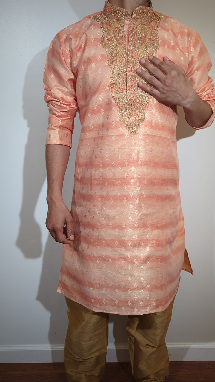 Peach Fancy Kurta