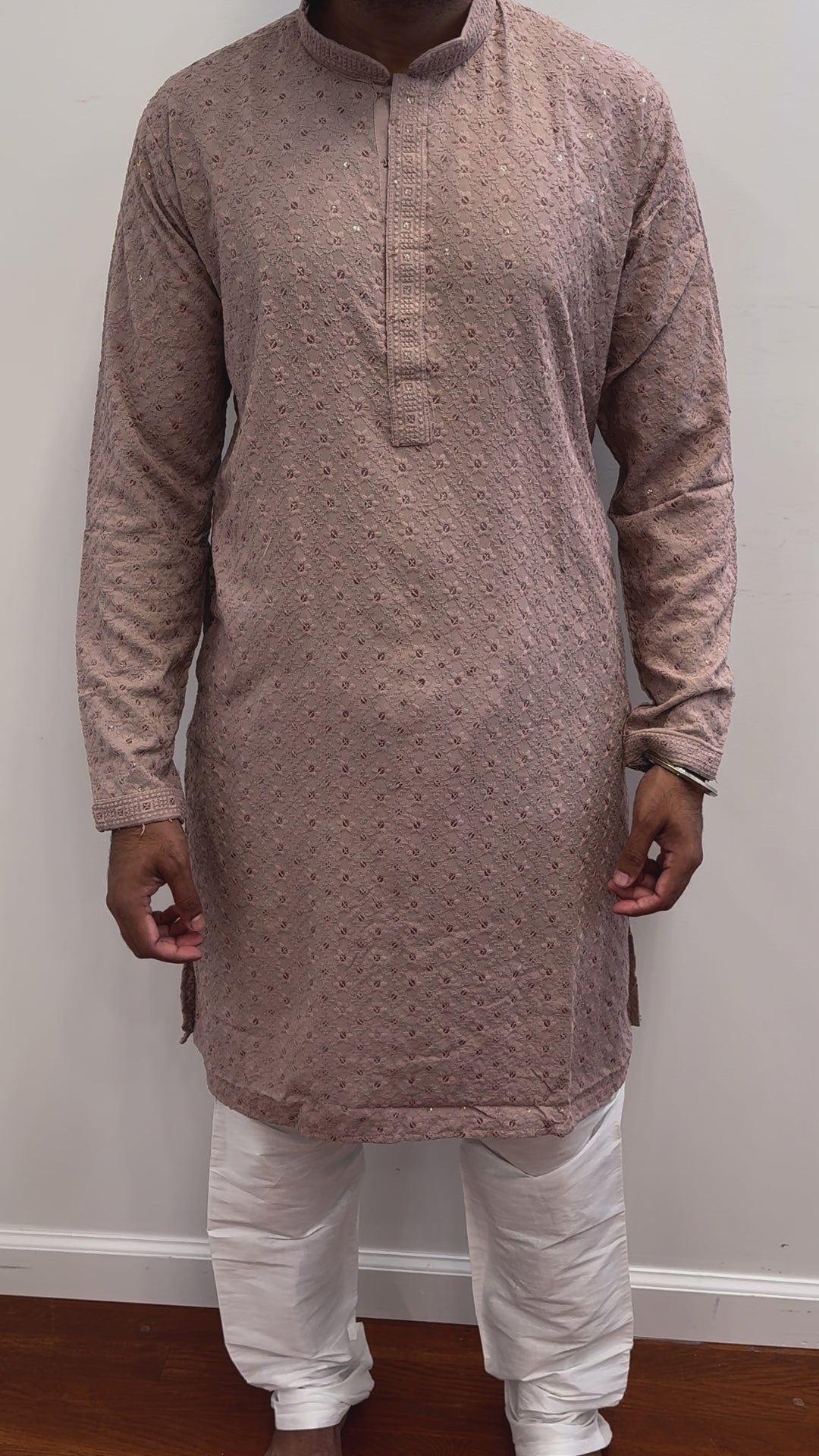 Light Brown Chikankari Kurta