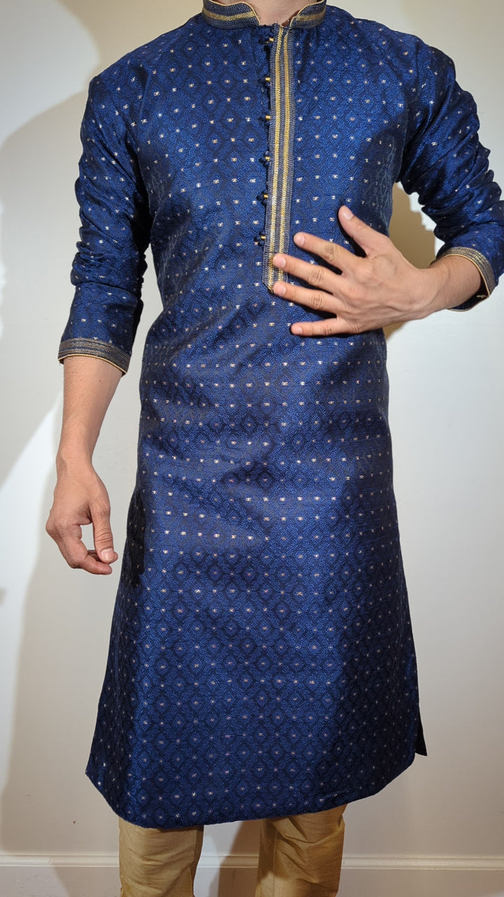 Navy Blue Fancy Kurta