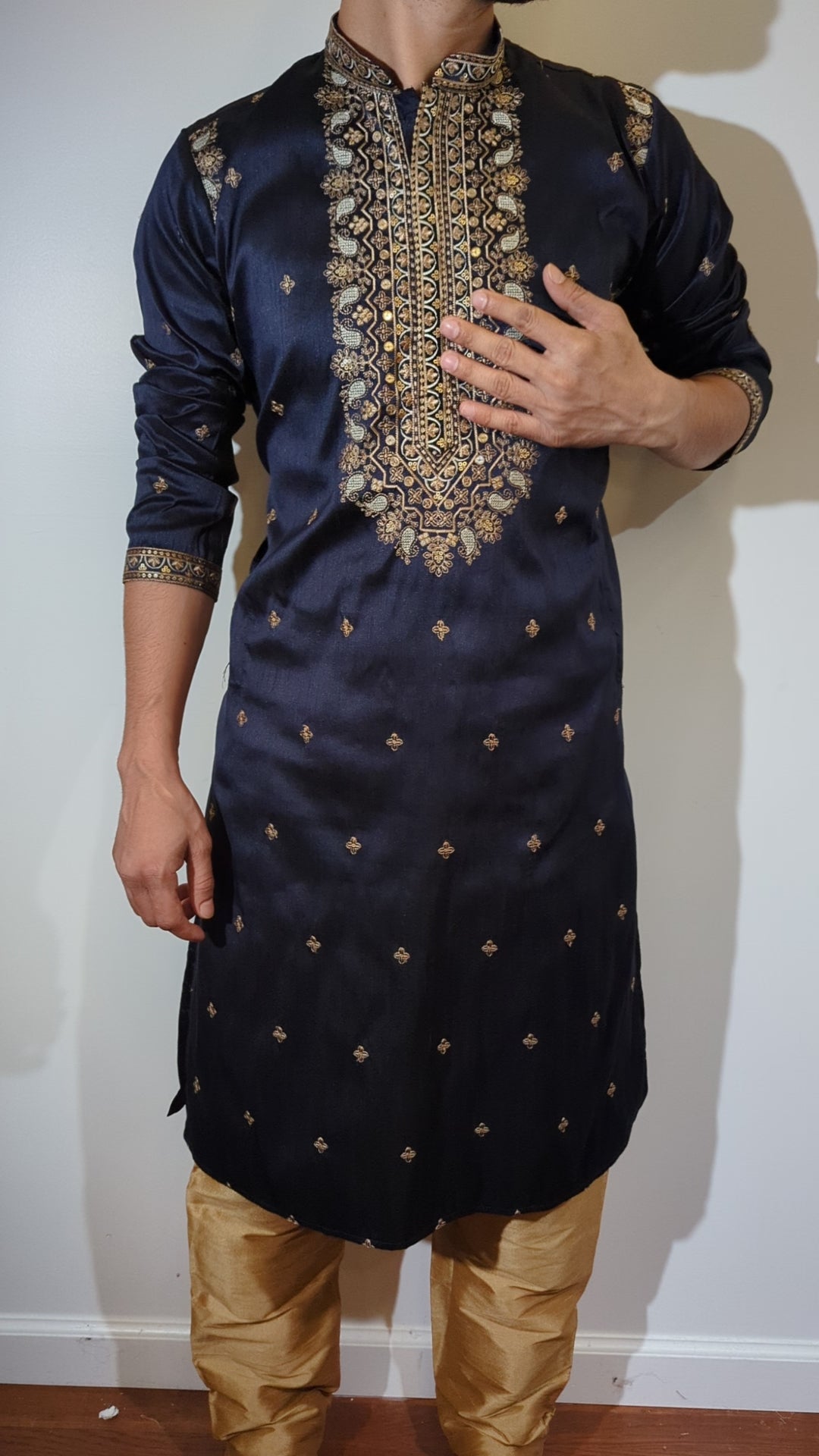 Navy Blue Fancy Kurta