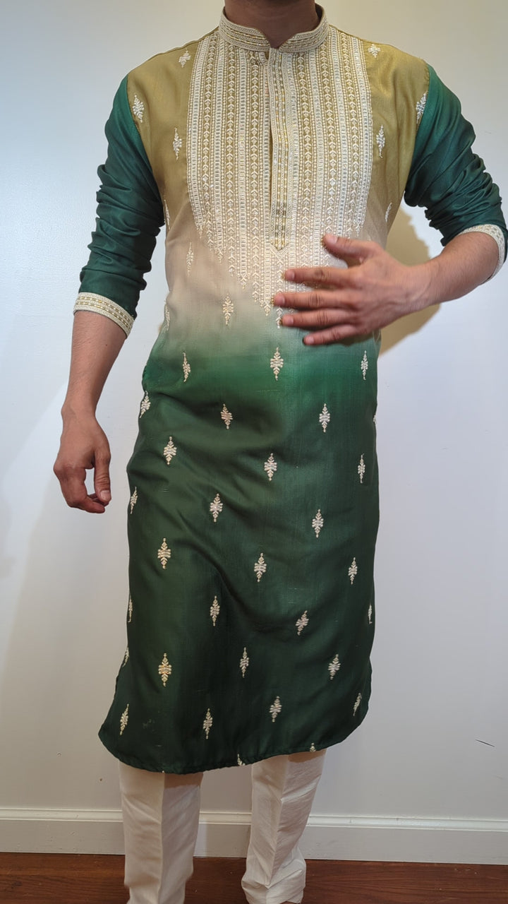 Green Shades Fancy Kurta