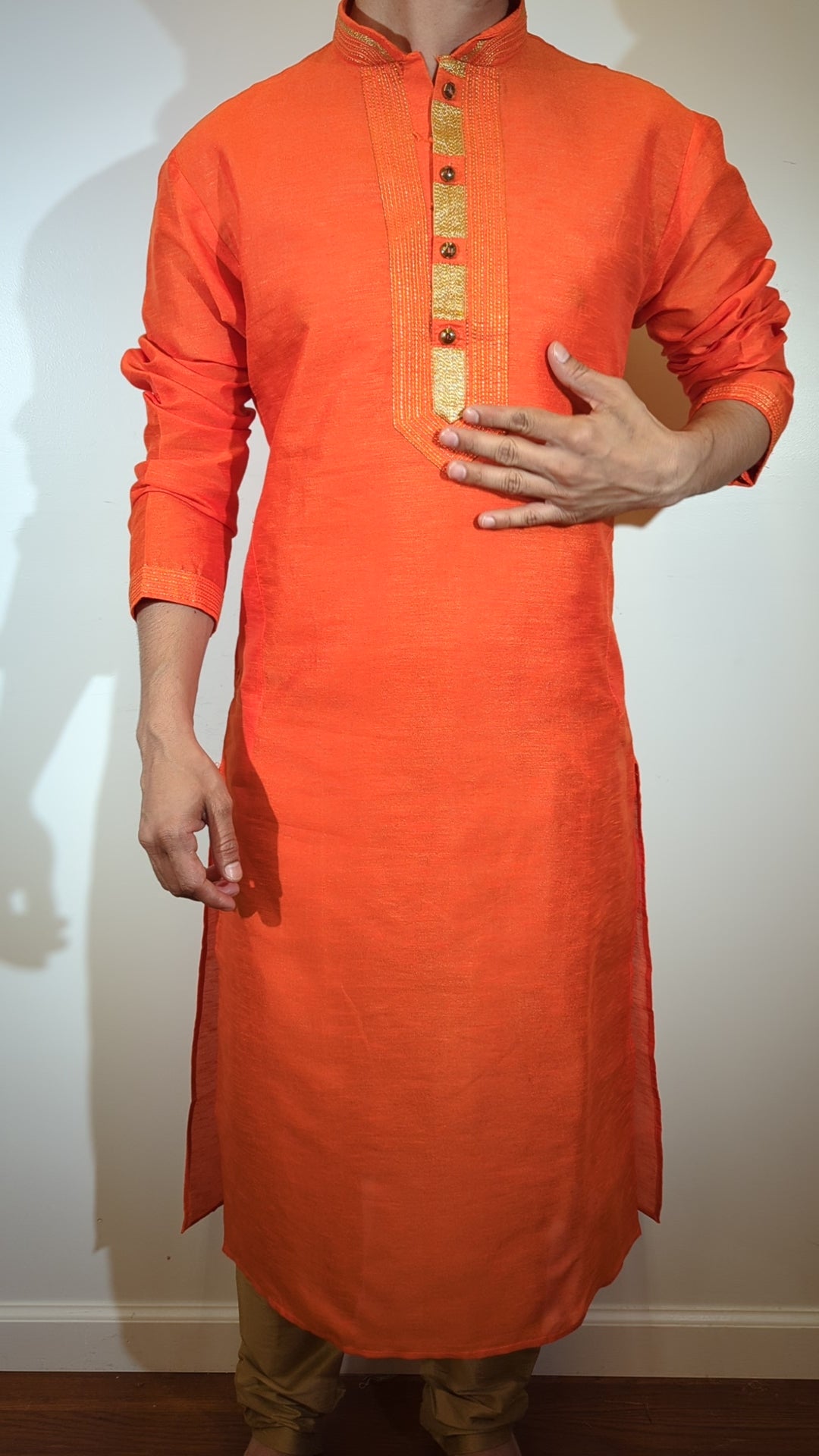 Tangerine Orange Fancy kurta