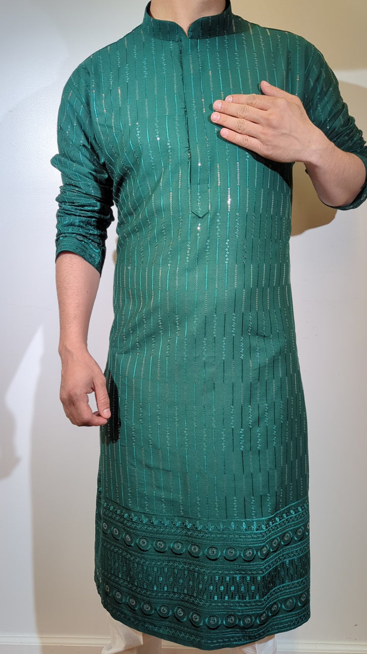 Dark Green Fancy Kurta
