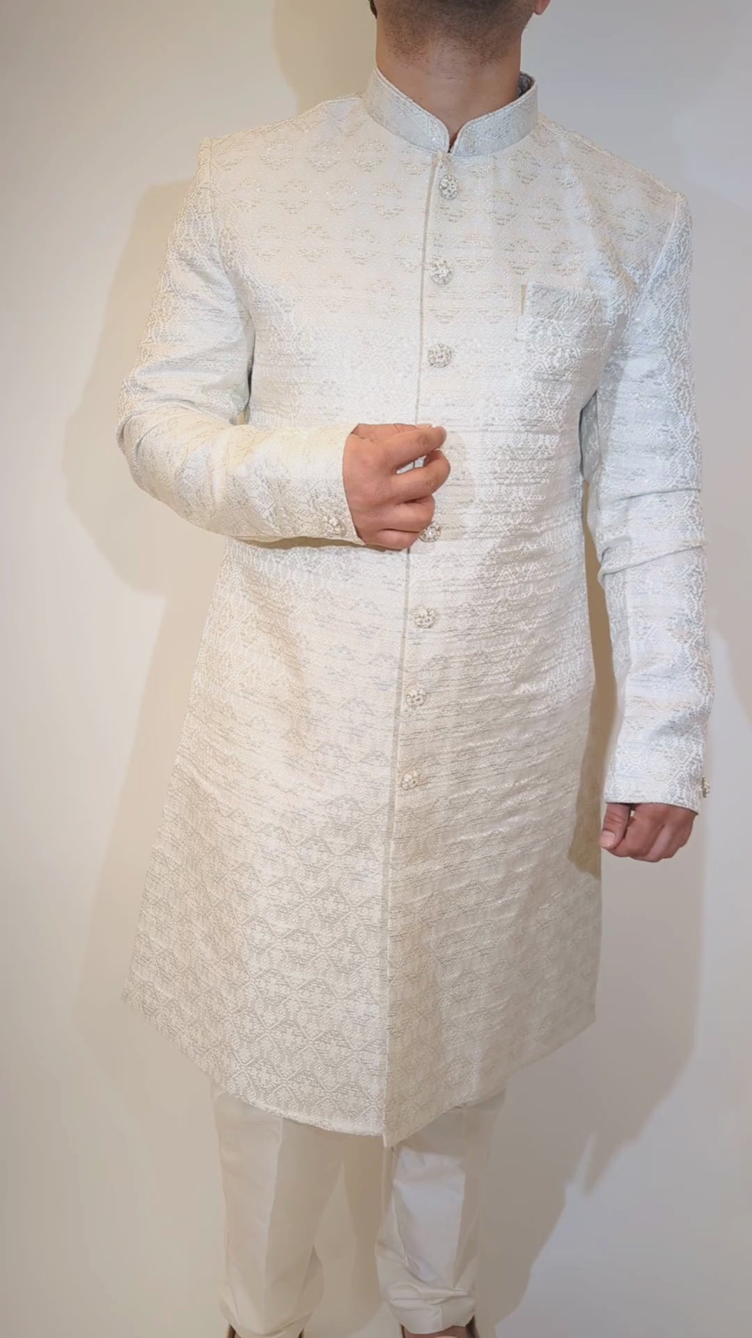 White Sherwani