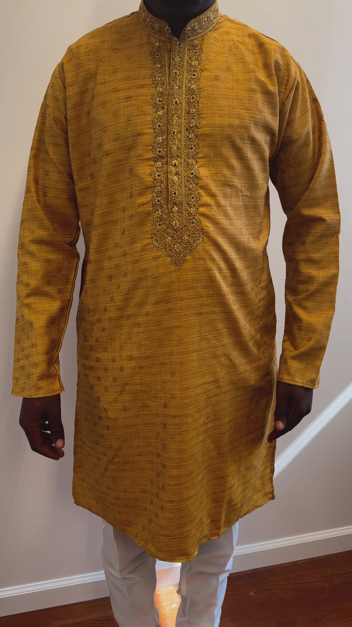 Mustard Fancy Kurta