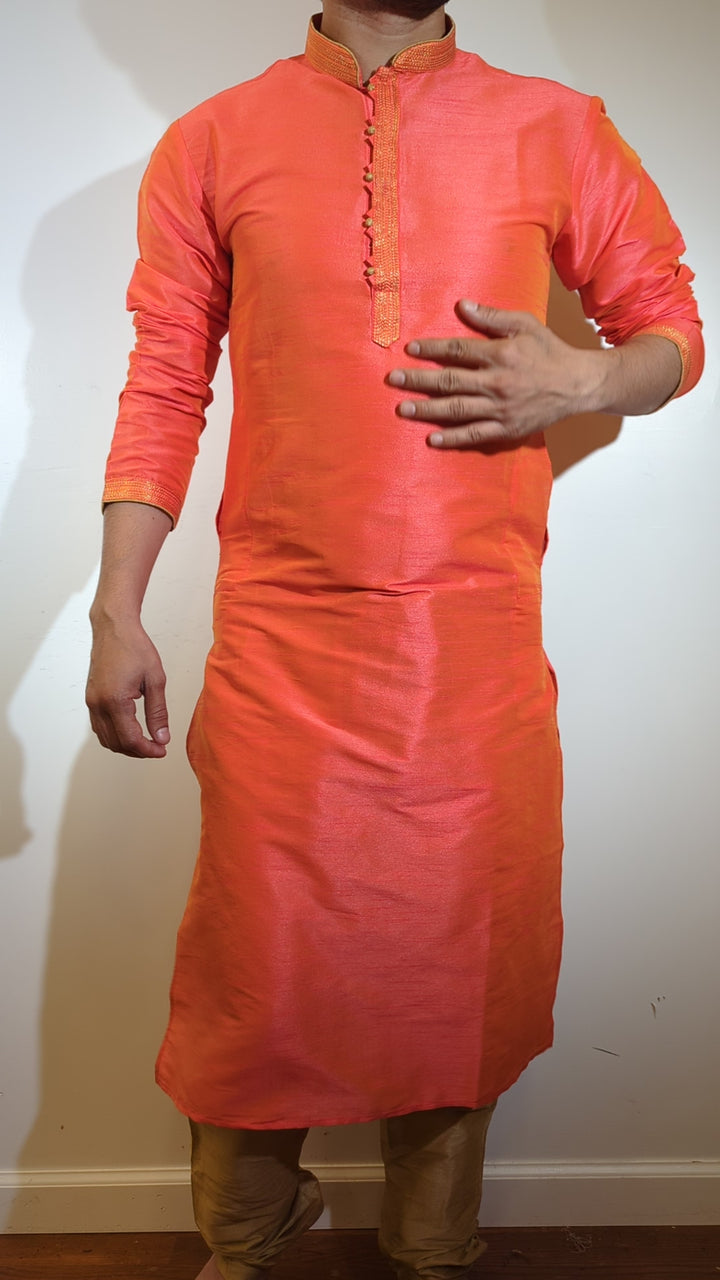 Orange Fancy Kurta