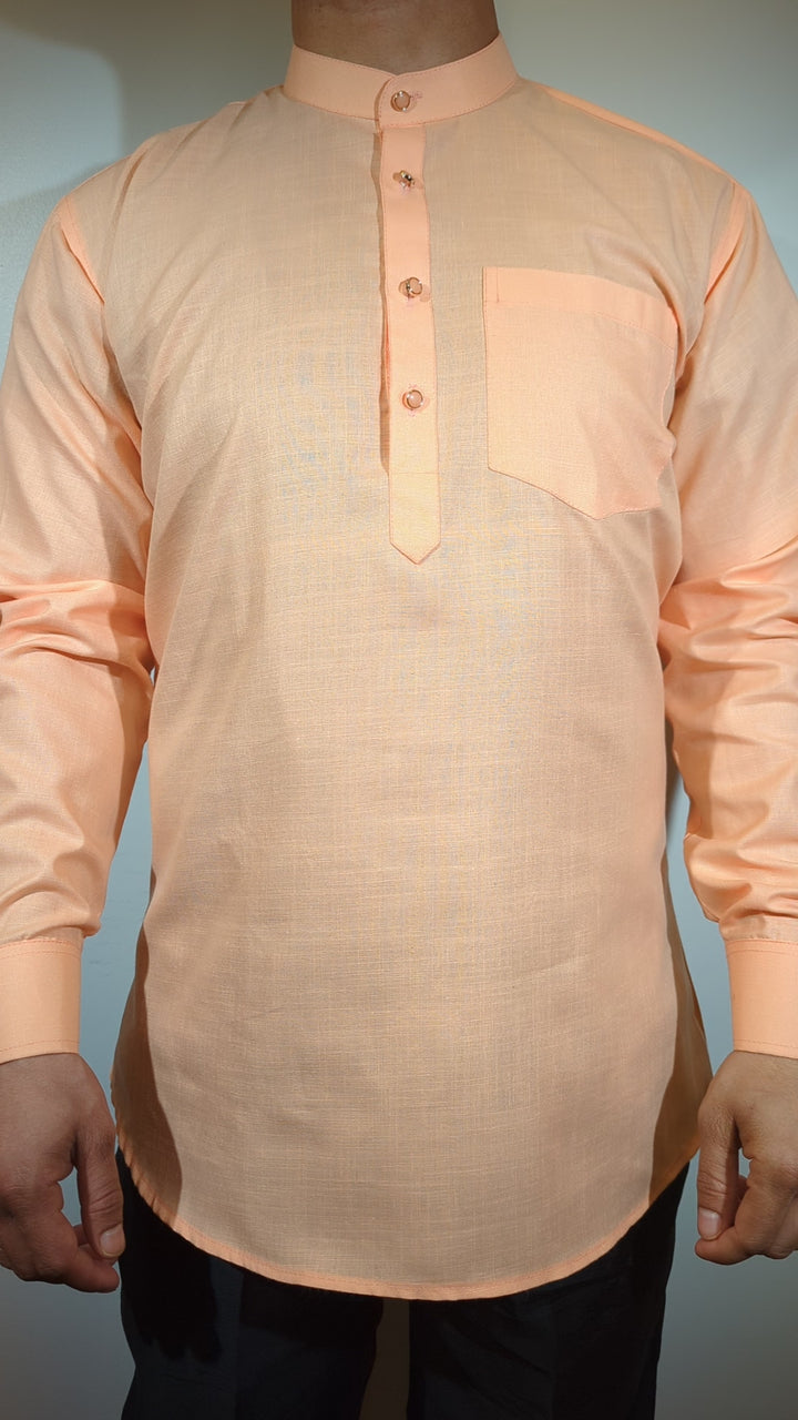 Light Peach Short Kurta
