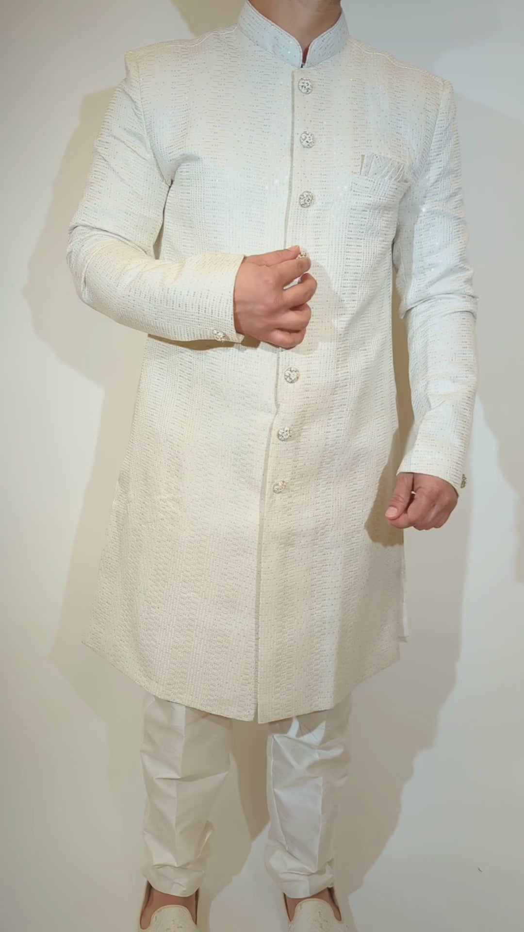 White Sherwani