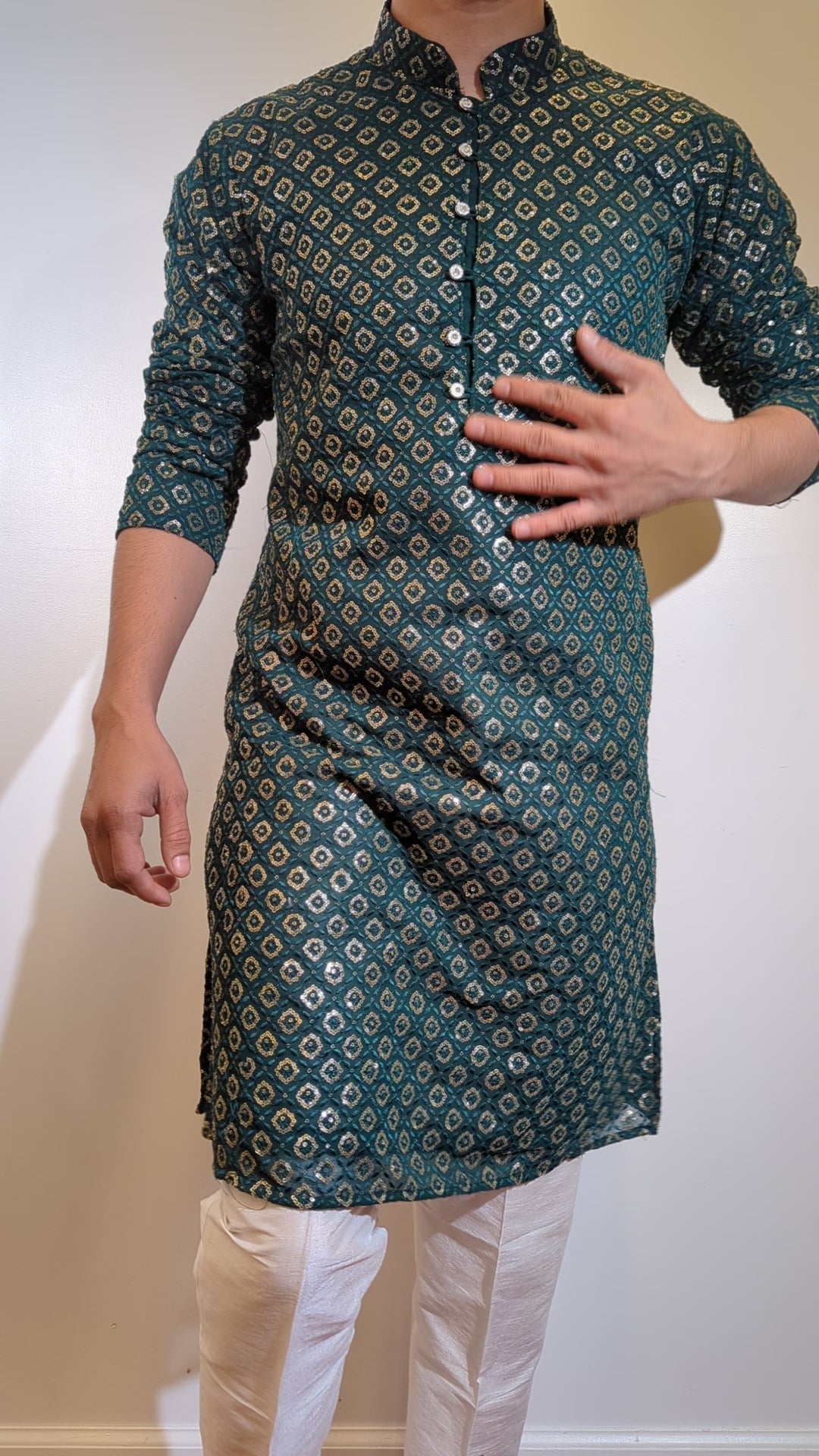 Dark Green Fancy Kurta