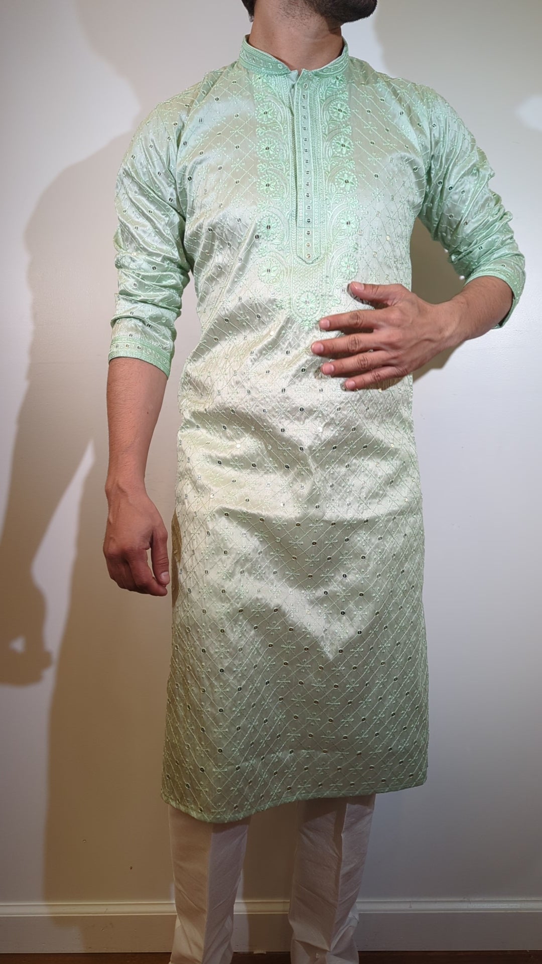 Seafoam Fancy Kurta