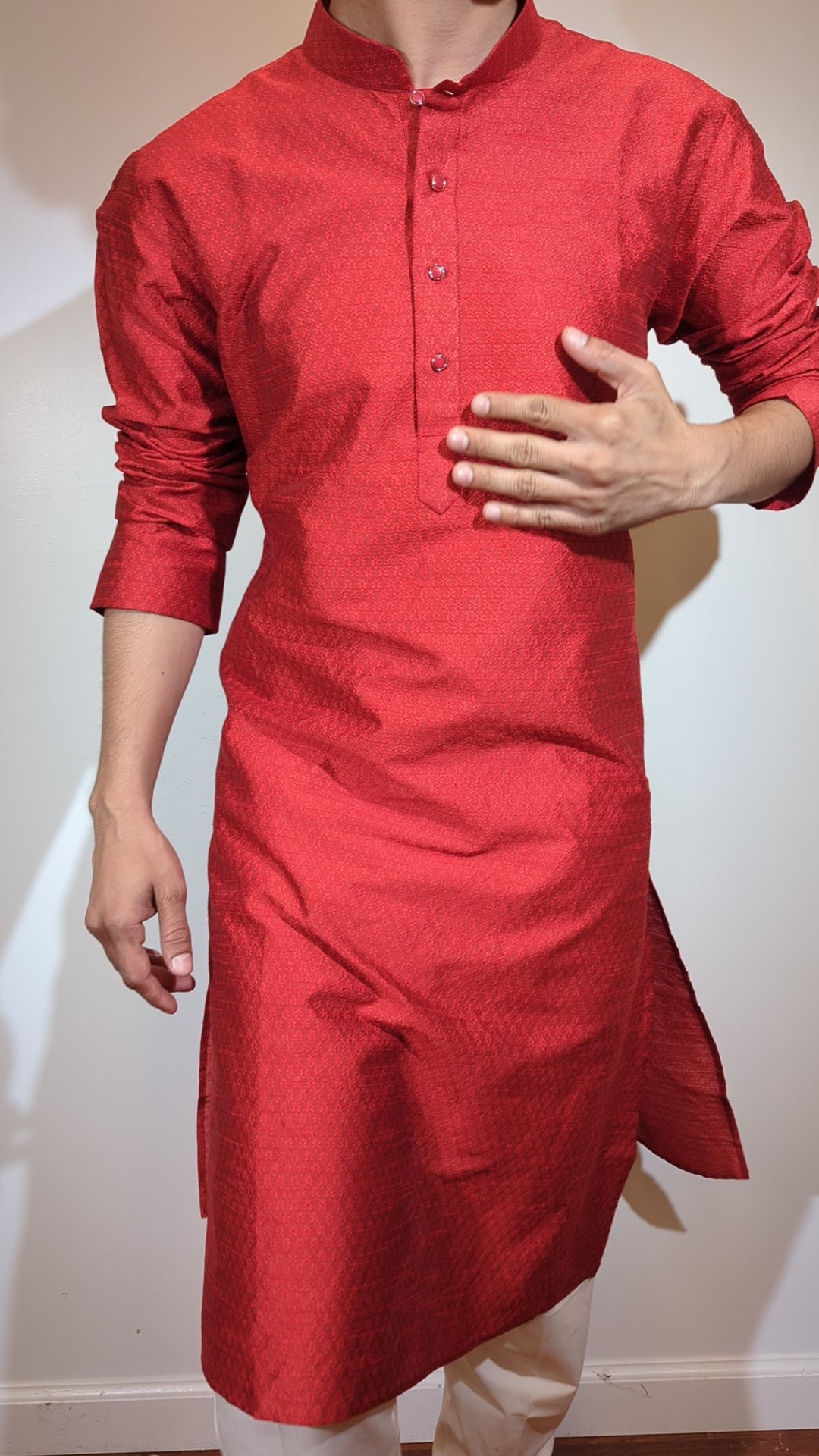 Red Fancy Kurta