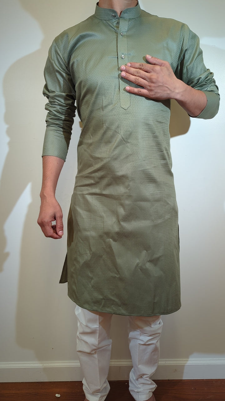 Olive Fancy Kurta