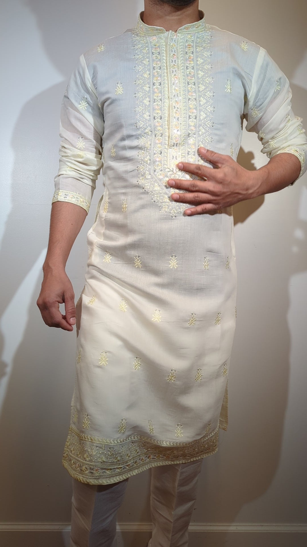 Cream Fancy Kurta