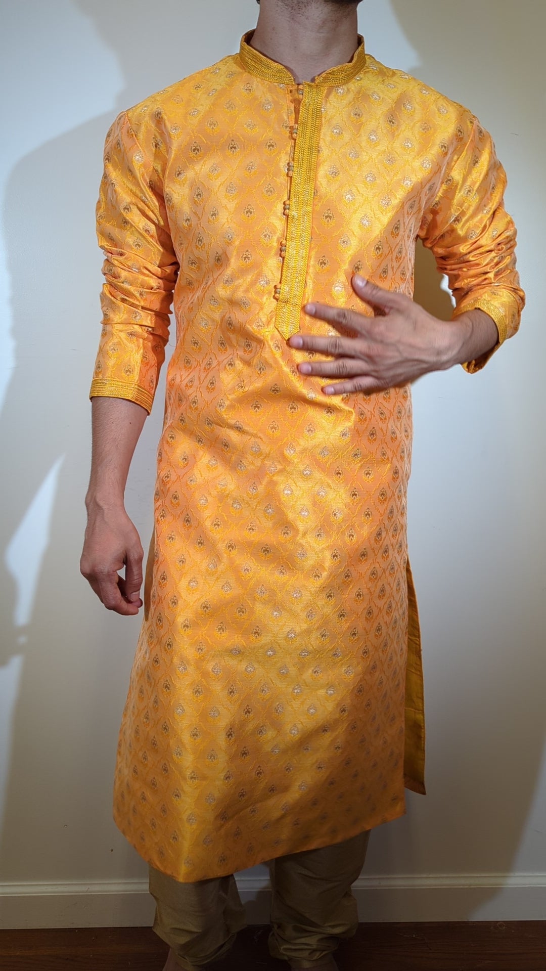 Light Yellow Fancy Kurta