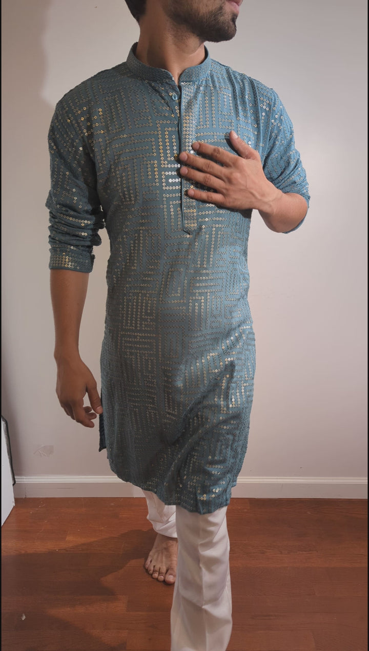 Teal Green Fancy Kurta