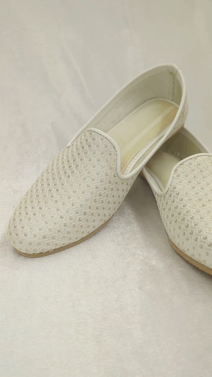 White Gold Men's Jutti