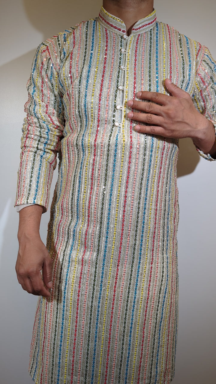 Cream Fancy Kurta