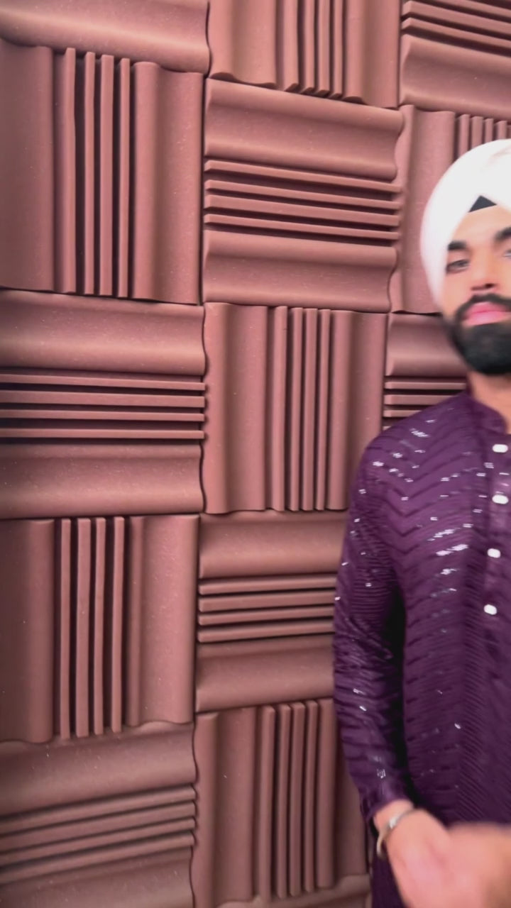 Purple Sequence Kurta