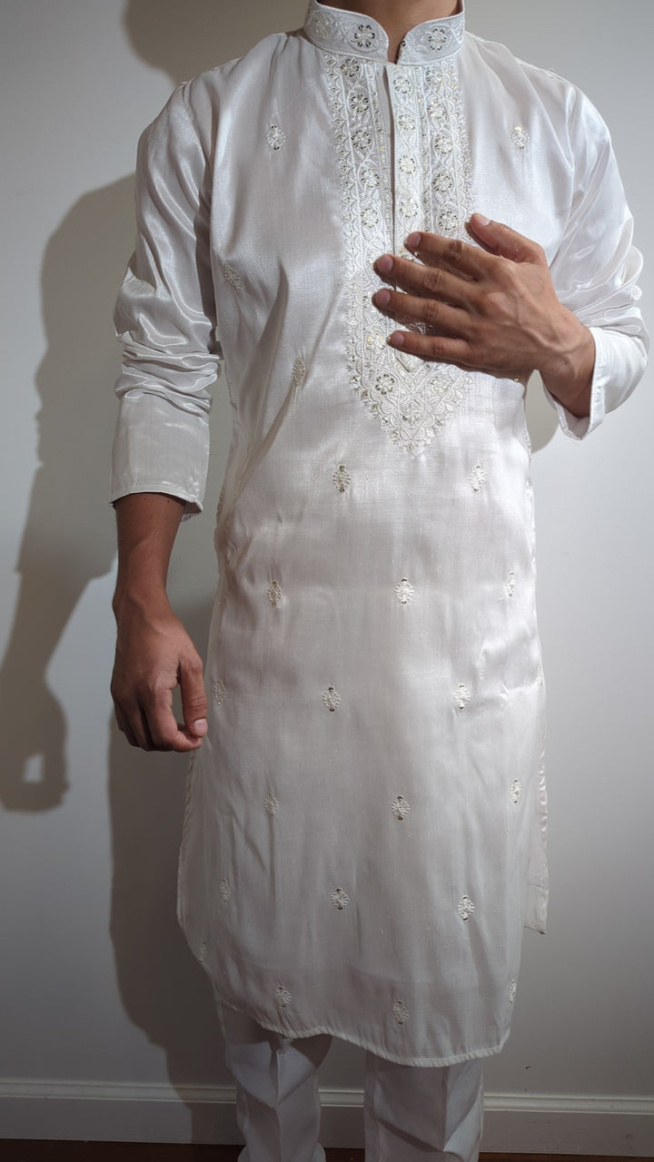 White Fancy Kurta