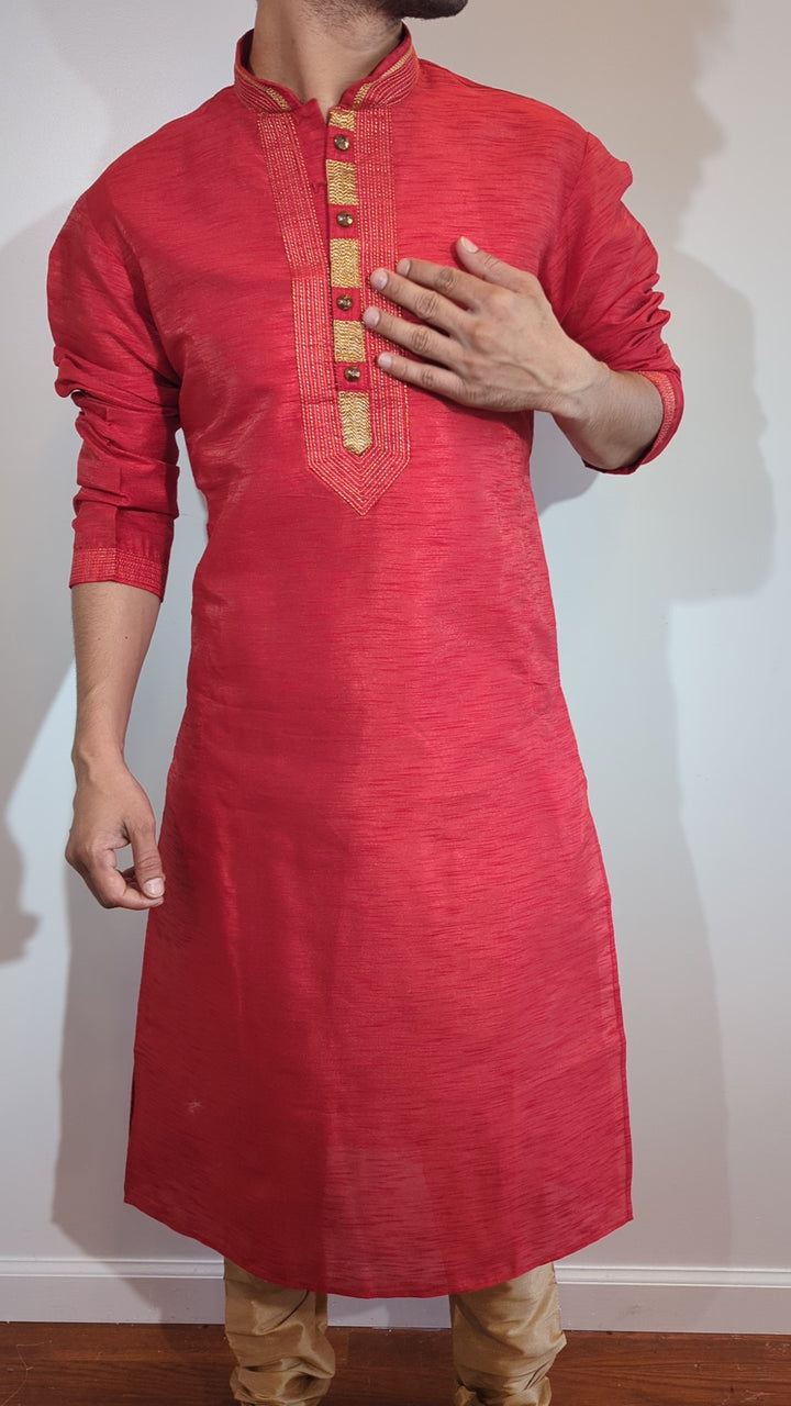 Red Fancy Kurta