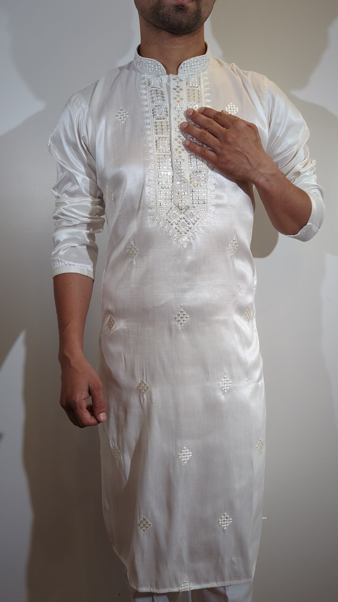 White Fancy Kurta