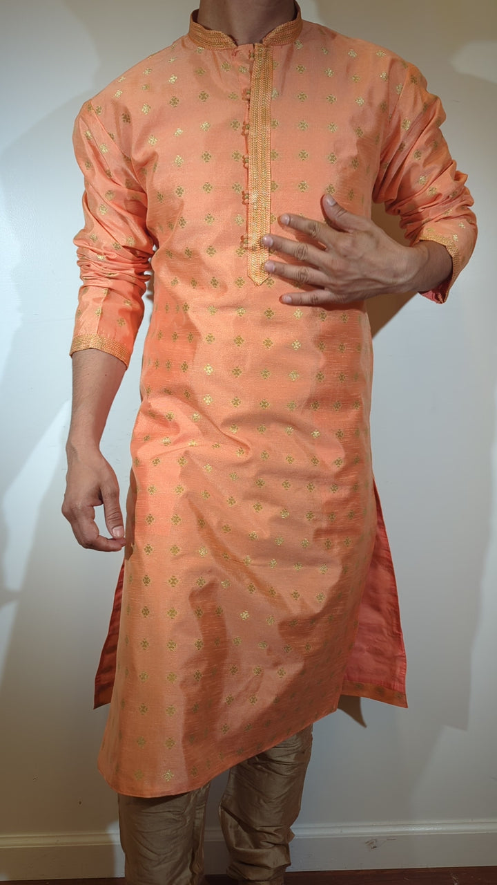 Light Peach Fancy Kurta