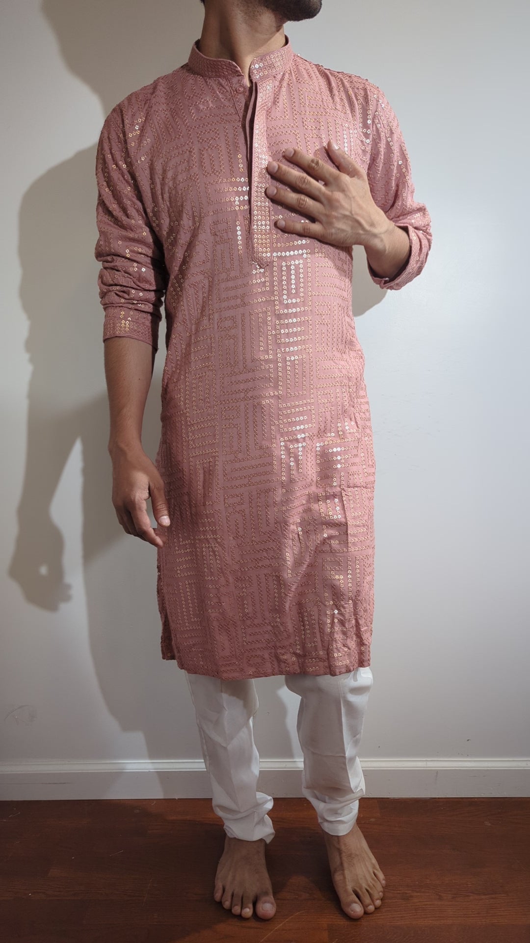 Peach Fancy Kurta