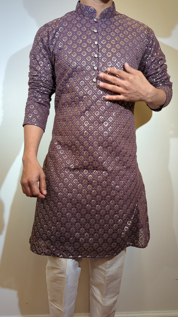 Dark Purple Fancy Kurta