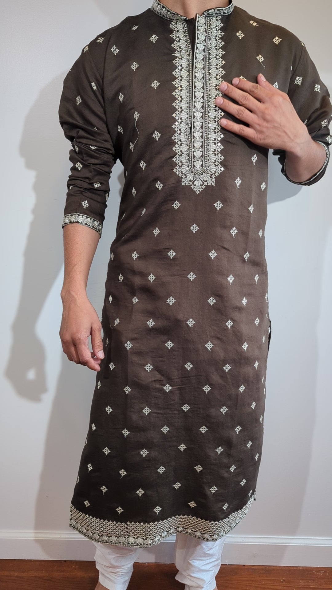 Dark Brown Fancy Kurta