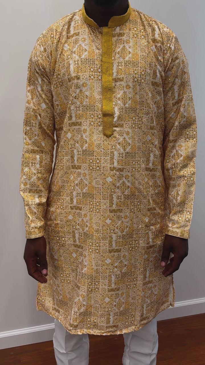 Yellow Fancy Kurta