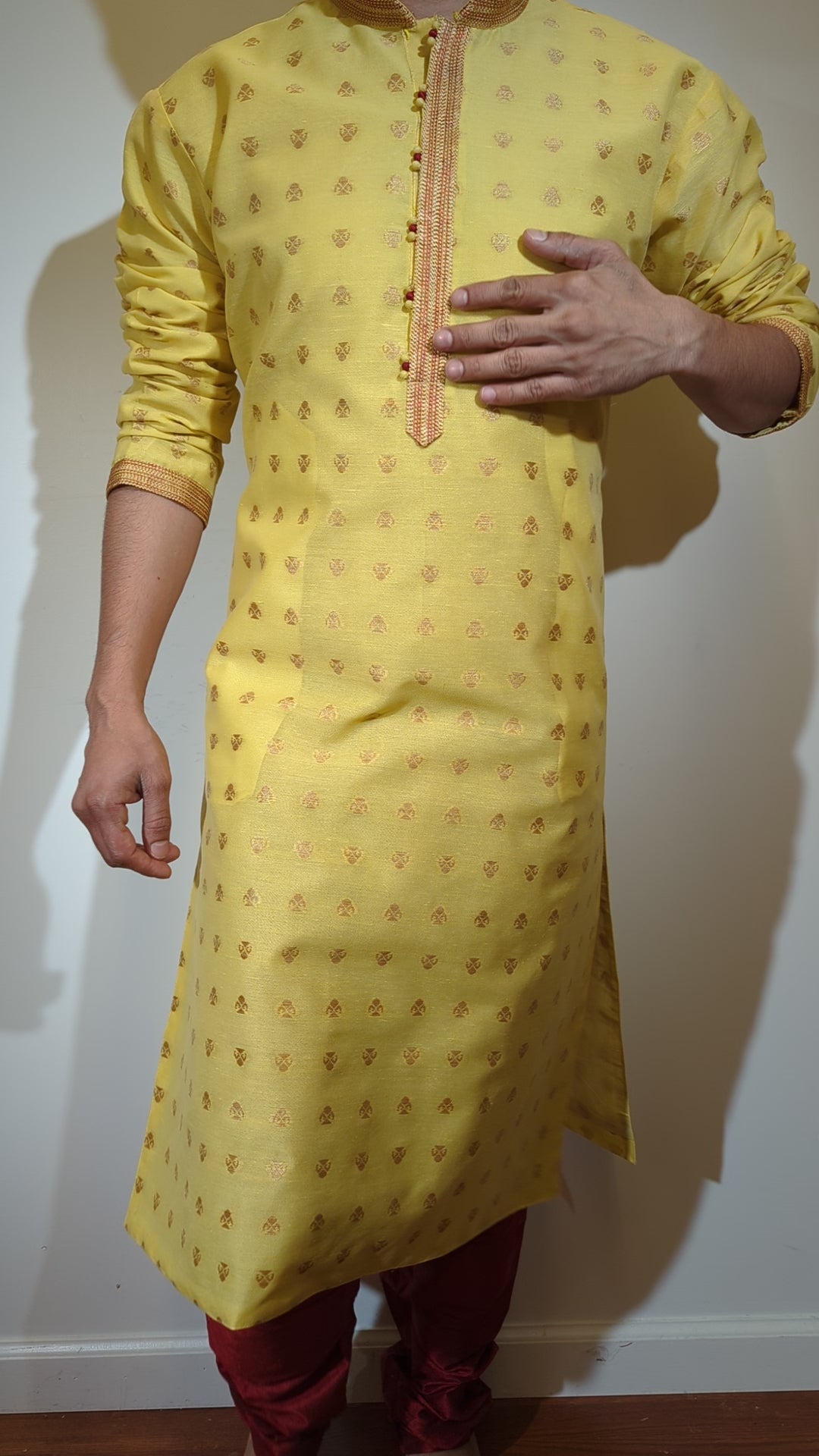 Yellow Fancy Kurta