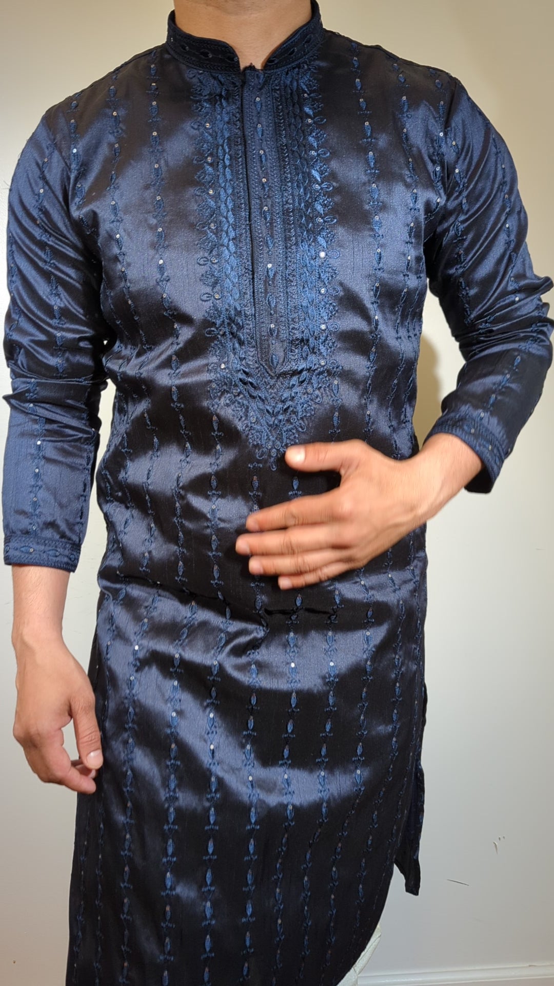 Navy Blue Fancy Kurta